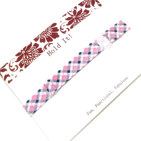 Tartan Plaid You Pick Individual Adjustable Headband For Babies, Toddlers, Women - Hold It!
