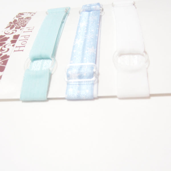 Copy of Set of 3 Adjustable Headbands - Blue & White Snowflake - Hold It!