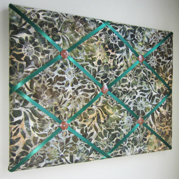 Zinnia Earth Batik Memory Board or Bow Holder-2 Sizes