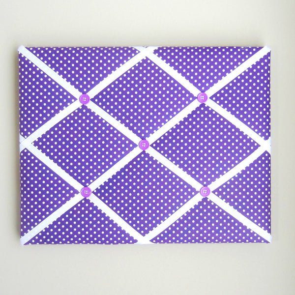 11"x14" Memory Board or Bow Holder-Purple Mini Dot - Hold It!