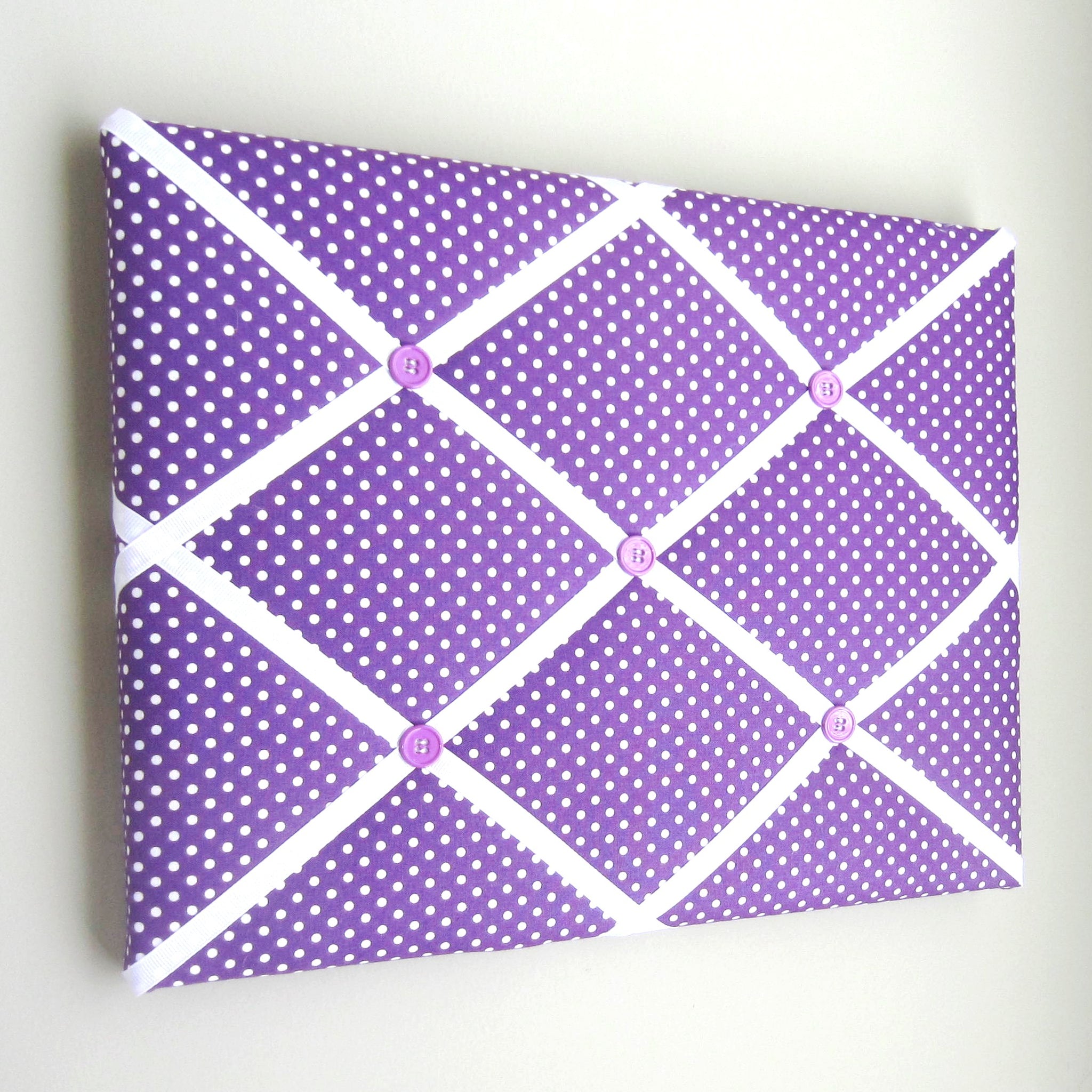 11"x14" Memory Board or Bow Holder-Purple Mini Dot - Hold It!