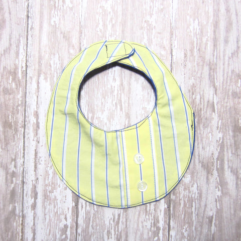Yellow & Royal Blue Stripe Drool Bib - Hold It!
