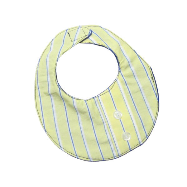 Yellow & Royal Blue Stripe Drool Bib