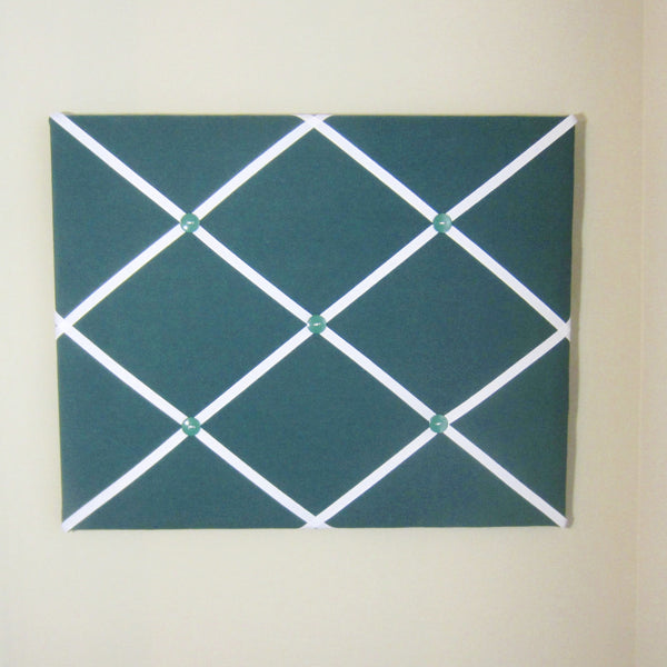 16"x20" Memory Board or Bow Holder-Hunter Green & White