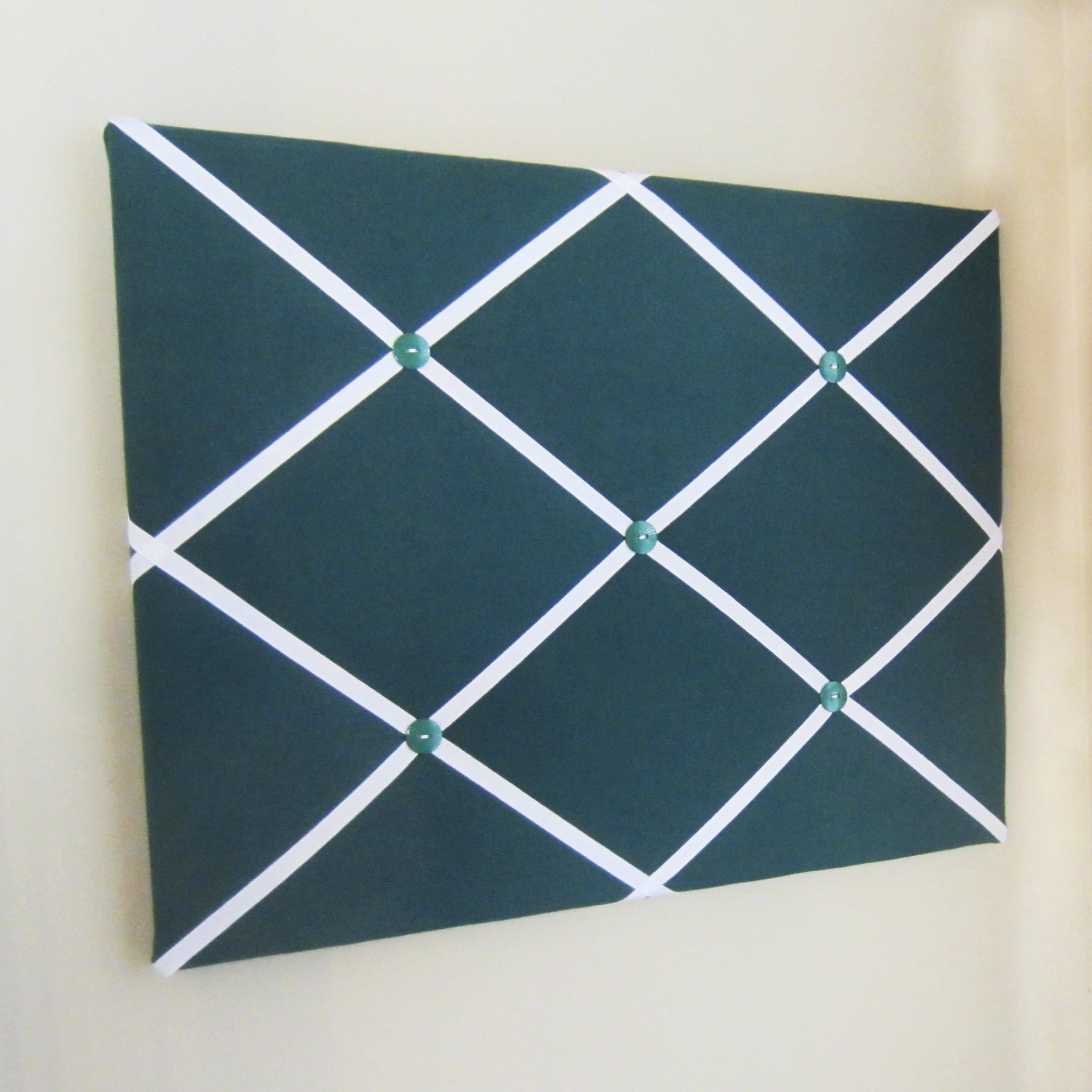 16"x20" Memory Board or Bow Holder-Hunter Green & White - Hold It!