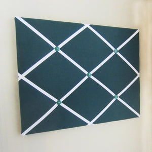 16"x20" Memory Board or Bow Holder-Hunter Green & White - Hold It!