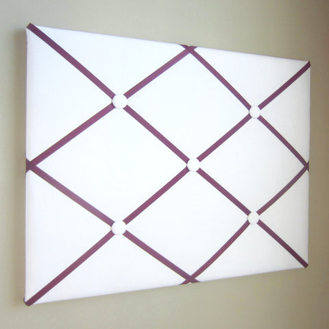 16"x20"  White Memory Board or Bow Holder-You Choose Ribbon Color