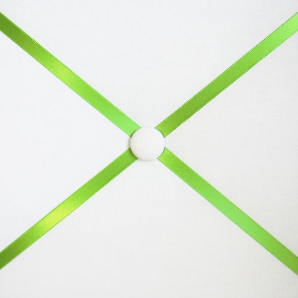 16"x20"  White Memory Board or Bow Holder-You Choose Satin Ribbon Color