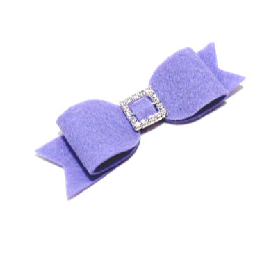 Felt and Rhinestone Tuxedo Bow Hair Clip - Hold It!