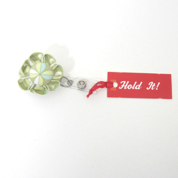 Modern Petal  Flower Retractable Badge Reel, ID Holder, Lanyard - Hold It!