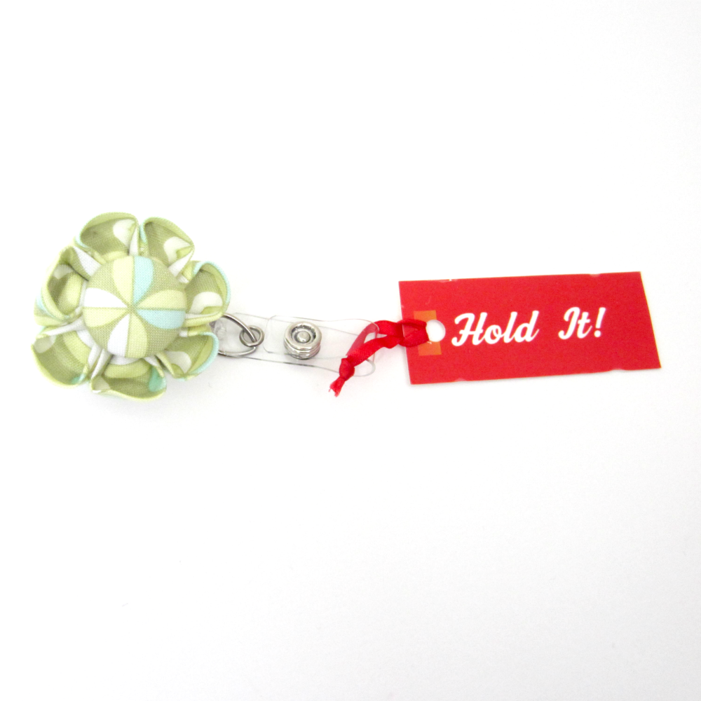 Modern Petal  Flower Retractable Badge Reel, ID Holder, Lanyard - Hold It!