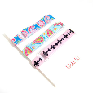 Floral-Individual Adjustable Headband -Choose Your Own Colors! - Hold It!