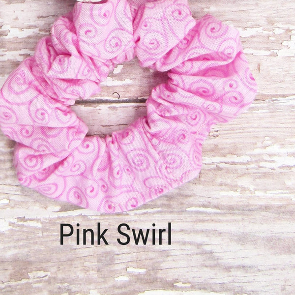 Set of 3 Pink Scrunchies