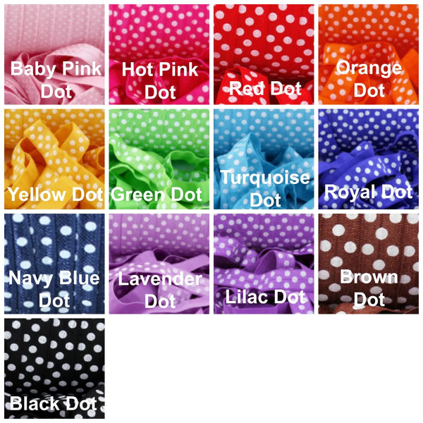 Polka Dots-Individual Adjustable Headband -Choose Your Own Colors! - Hold It!