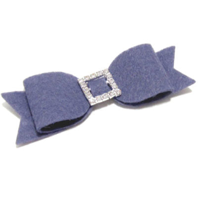 Felt and Rhinestone Tuxedo Bow Hair Clip - Hold It!
