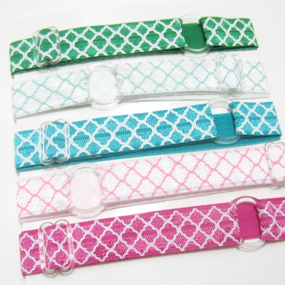 Quatrefoil-Individual Adjustable Headband -Choose Your Own Colors! - Hold It!