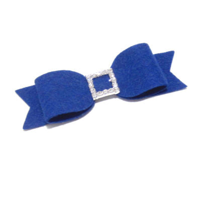 Felt and Rhinestone Tuxedo Bow Hair Clip - Hold It!