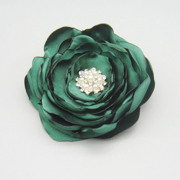 CLEARANCE! Satin Flower Hair Clip - 3 Colors to Choose From