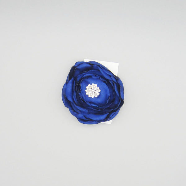 Clearance! Satin Fabric Flower Ponytail Holder-Available in 4 Colors!