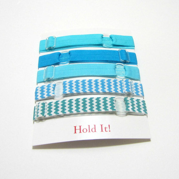Adjustable Elastic Headband-Set of 5 Turquoise - Hold It!