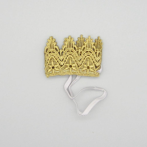 Gold Lace Crown Headband